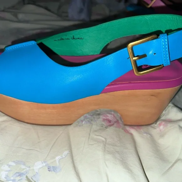 Charlotte Stone Colorful Platform Sandals - Picture 4 of 4